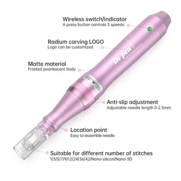 Dr Pen M7 Ultima Pro Wireless Microneedling Pen for HydroFill Lips - Image 4